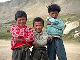 02 Village Children Outside Milarepa Cave Some local village boys ran up the hill to greet us at Milarepa�s Cave near Nyalam in 1998.